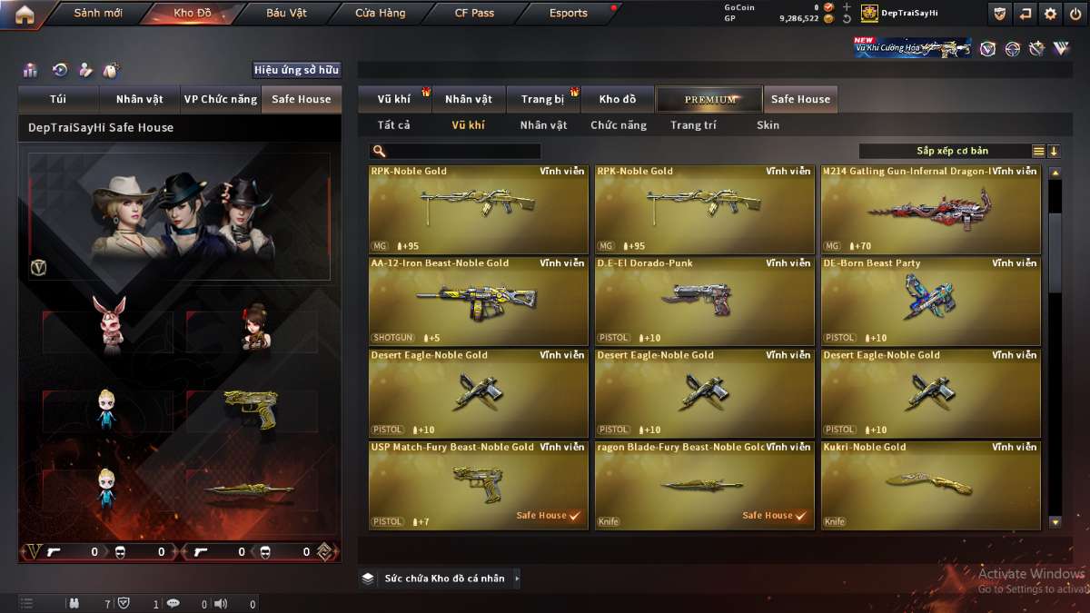shop acc cf uy tin gia re